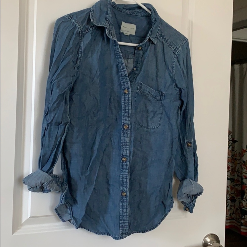 American Eagle Denim Shirt size Small